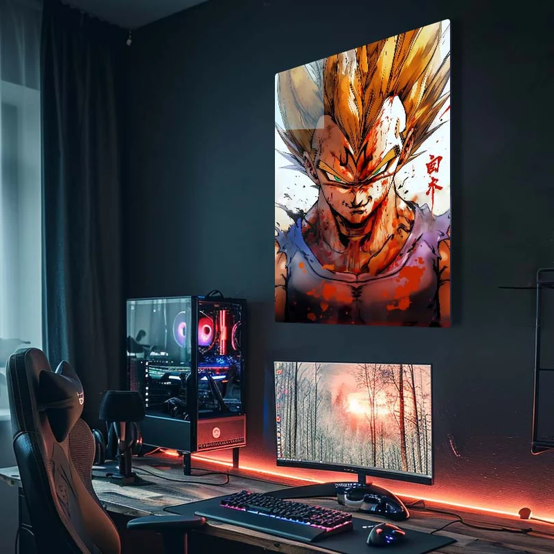 Metal Poster Majin Vegeta