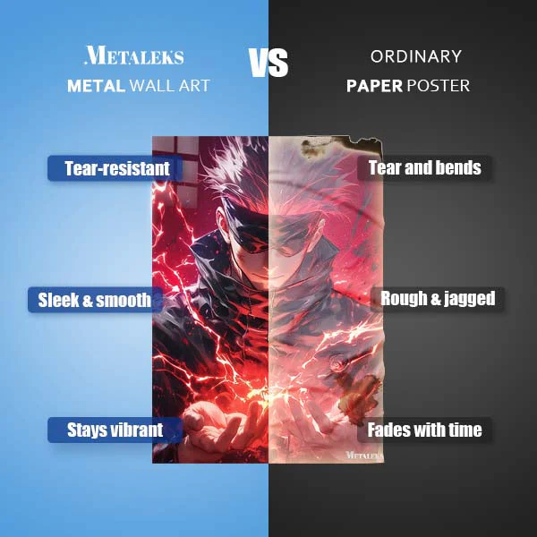 Metal Poster Gojo Red