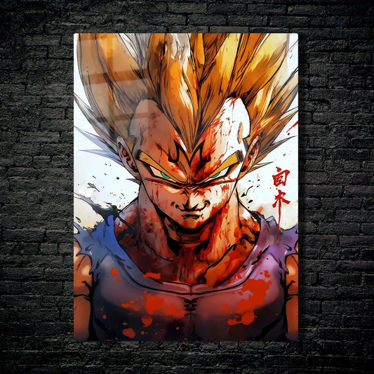 Metal Poster Majin Vegeta