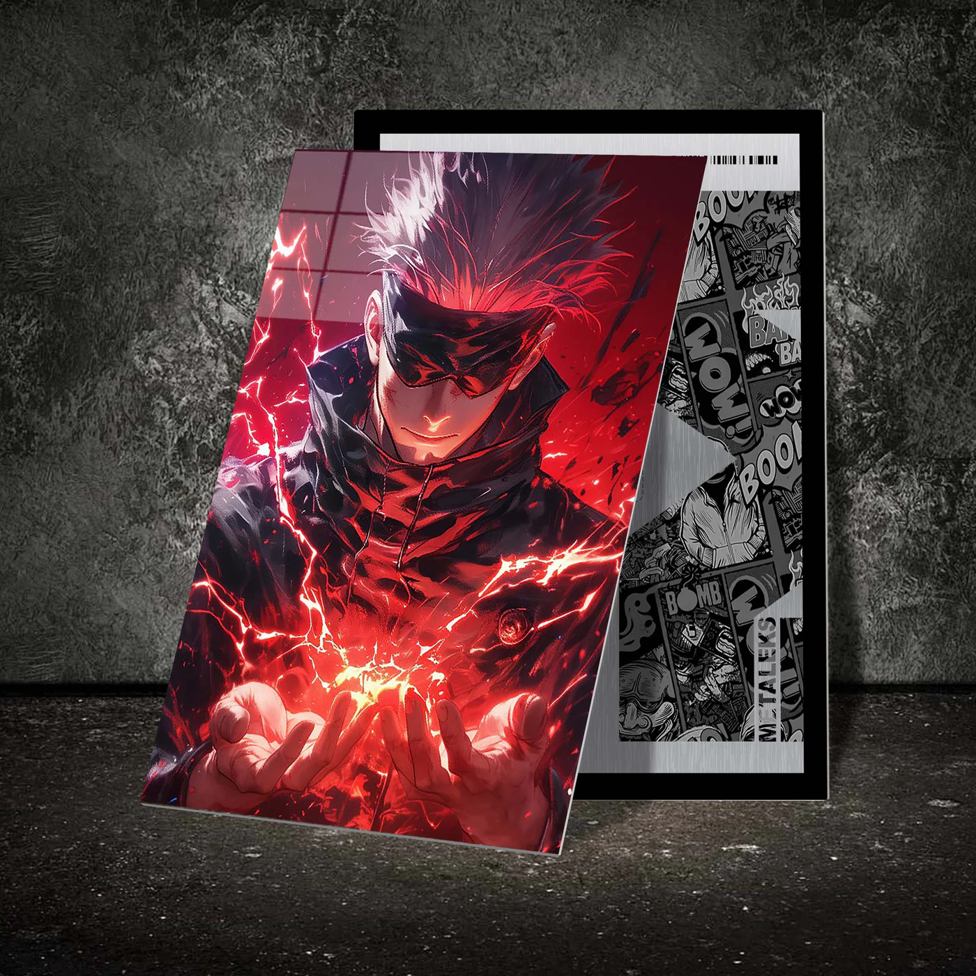 Metal Poster Gojo Red